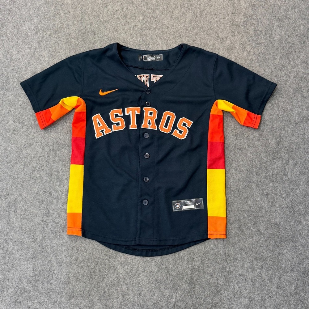 Nike Genuine Merchandise Houston Astros 27 Jose Altuve Jersey Men's Size Small